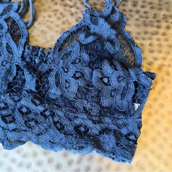 Free People Adella Bralette In Navy - Picture 9 of 12